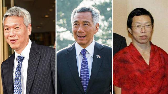 新加坡建国总理李光耀的女儿李玮玲(右)医师,9日因病逝世,享寿69岁。中为新加坡国务资政李显龙,左为弟弟李显扬。(图撷自微博) 新加坡建国总理李光耀的女儿李玮玲(右)医师,9日因病逝世,享寿69岁。中为新加坡国务资政李显龙,左为弟弟李显扬。(图撷自微博)