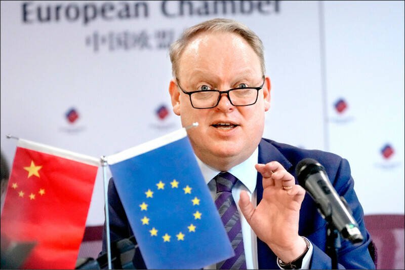 中国欧盟商会主席彦辞(Jens Eskelund)。(美联社资料照) 中国欧盟商会主席彦辞(Jens Eskelund)。(美联社资料照)