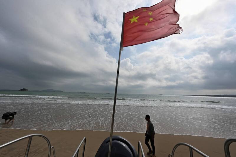 中国民众多数认为「围台」军演是「吓唬」台湾。图为中国福建省福州市平潭岛。(法新社) 中国民众多数认为「围台」军演是「吓唬」台湾。图为中国福建省福州市平潭岛。(法新社)
