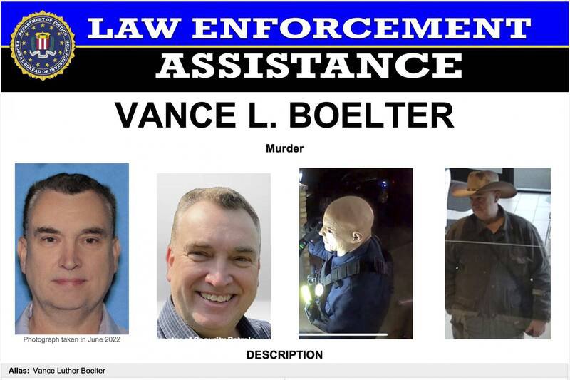 FBI公布枪手博尔特(Vance Boelter)照片。(美联社) FBI公布枪手博尔特(Vance Boelter)照片。(美联社)