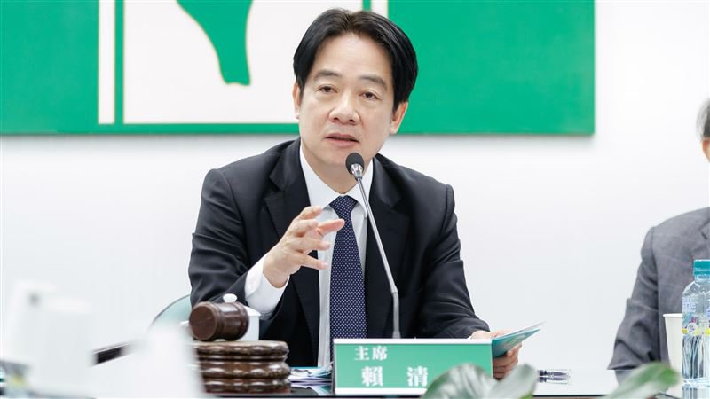 兼任民进党主席的总统赖清德将于全代会中致词，是否谈及罢免引发关注。 （图/民进党提供）