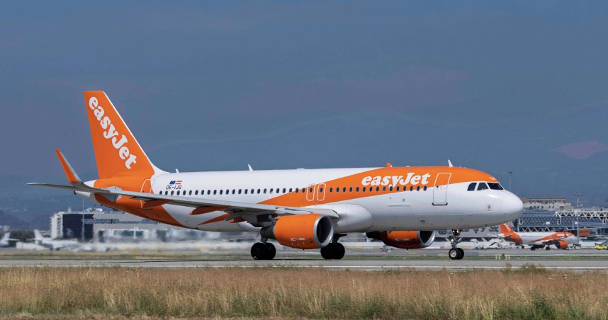 EasyJet班机因乘客行为失控紧急降落，警方登机介入处理。（示意图／CTWANT提供）