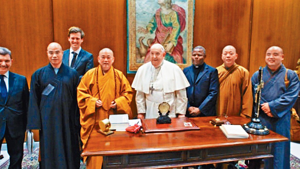 少林寺方丈释永信今年2月拜会教宗方济各，返国之后被限制出境。