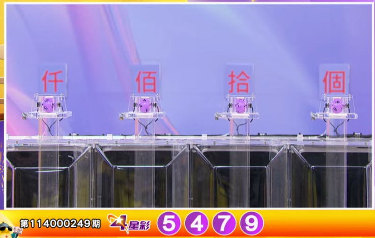 4星彩开奖号码。(撷取自三立iNEWS《全民i彩券》) 4星彩开奖号码。(撷取自三立iNEWS《全民i彩券》)