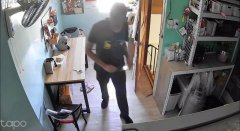 恐怖画面曝光！台中惯窃持菜刀闯进住宅行窃 落网送办