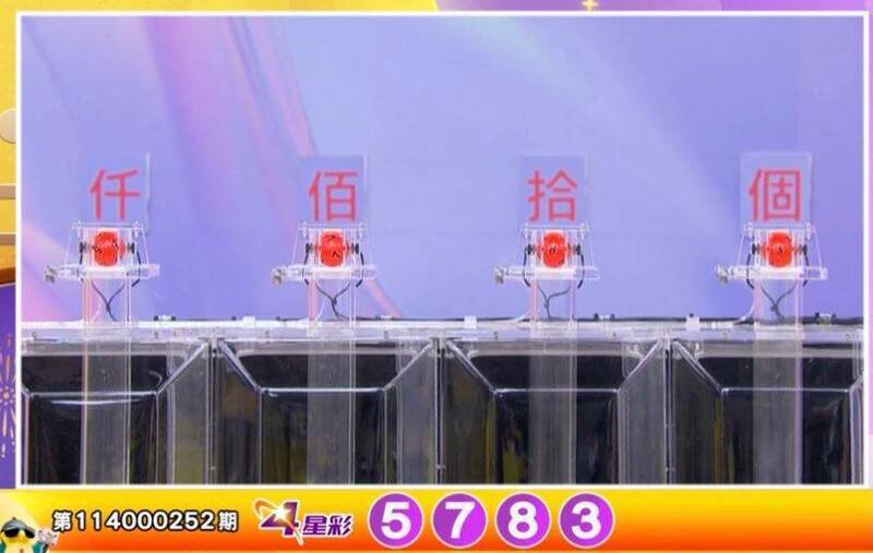 4星彩开奖号码。(撷取自三立iNEWS《全民i彩券》) 4星彩开奖号码。(撷取自三立iNEWS《全民i彩券》)