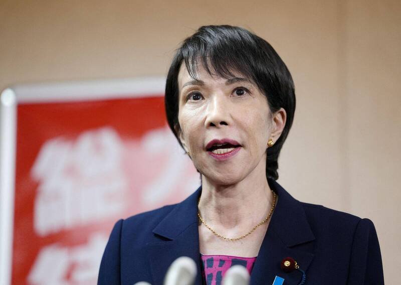 随著自民党与维新会磋商顺利,自民党党魁高市早苗当选首相的机率大增。(路透) 随著自民党与维新会磋商顺利,自民党党魁高市早苗当选首相的机率大增。(路透)