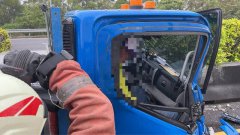 国道3号竹市路段车祸 大小货车相撞一度回堵