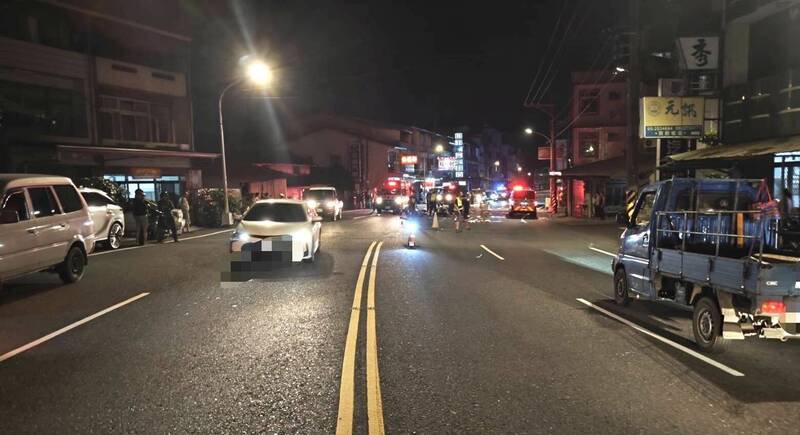 阿里山公路26.8公里处发生死亡车祸。(中埔警分局提供) 阿里山公路26.8公里处发生死亡车祸。(中埔警分局提供)