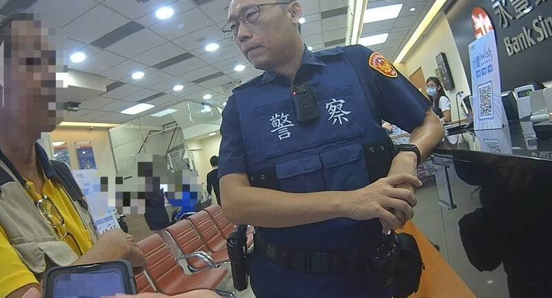 丰原警方成功阻止林男开设人头帐户。（警方提供）