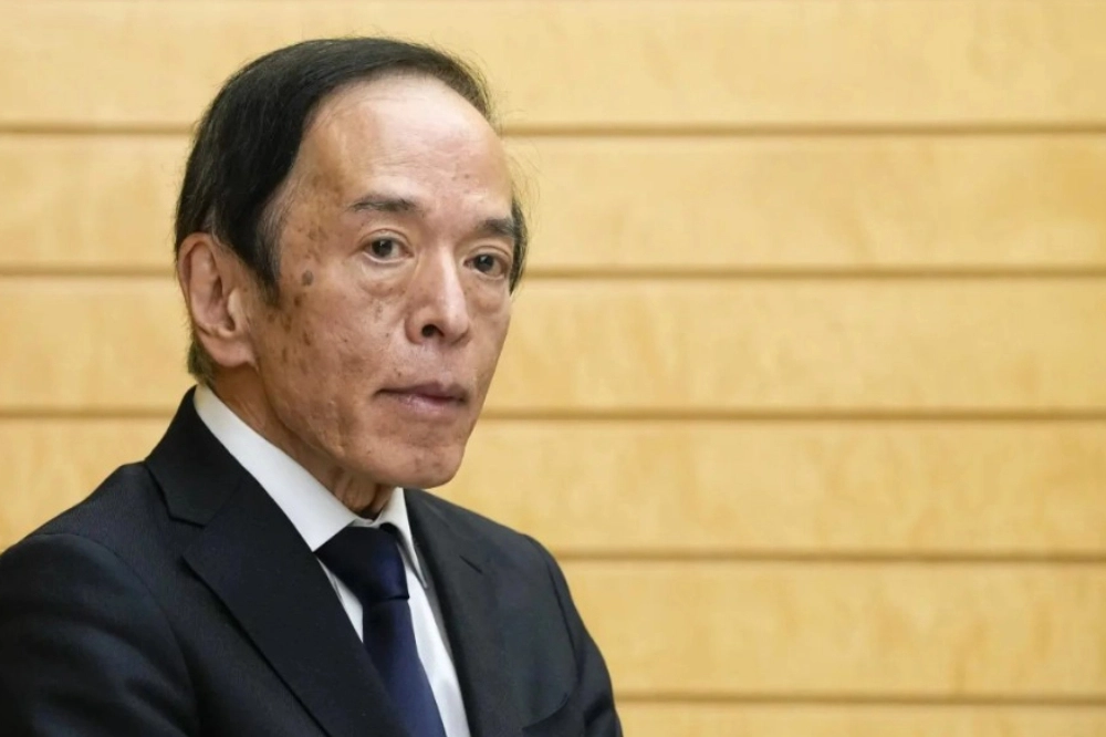 日本银行总裁植田和男恐将面临升息与干预汇市的双重压力，这与高市的宽松货币观截然不同。 （美联社）