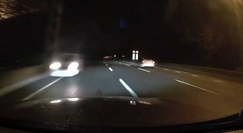 有民众在社群软体Threads贴文，指昨（1）日晚间国道3号古坑南下路段有车辆在内侧车道逆向行驶，贴文一出引起网友讨论。（图撷取Threads帐号：terius.k，经授权使用）