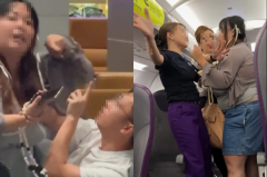 香港情侣大闹岘港机场!空姐遭推倒仍暖心安慰「男人都这样」画面疯传