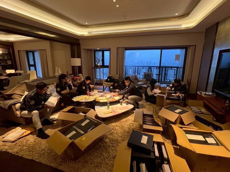 太子控股集团被控在柬埔寨从事洗钱及诈欺犯罪，我国检、警、调扫荡该集团在台公司。（资料照，调查局提供）