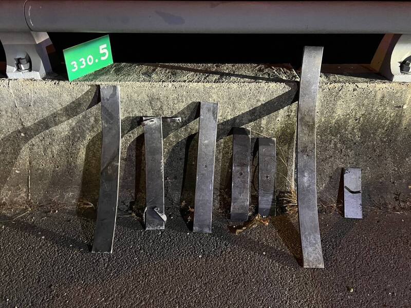 掉落物。（警方提供）