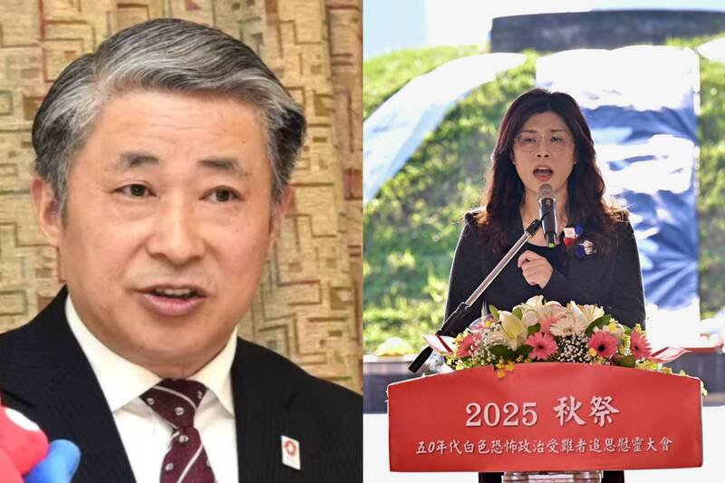 中国战狼外交官薛剑因发布「斩杀日本首相」不当言论被炎上，目前他搬出「国民党主席郑丽文控诉台湾民进党搞独裁」转移焦点。（图撷取自中国微博、资料照，本报合成）