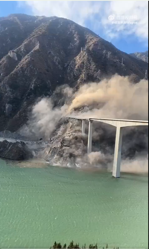 1月才合龙！四川大桥垮塌 场面震撼