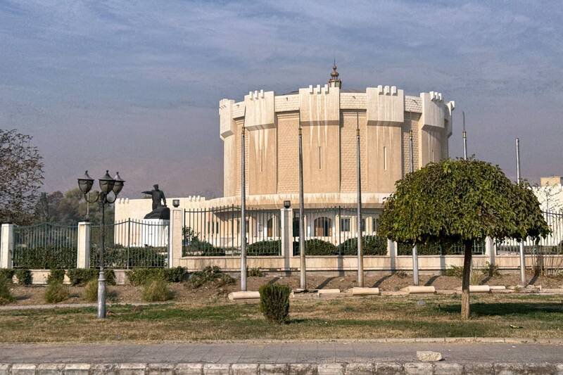 叙利亚首都市中心的大马士革国家博物馆，传出数座古罗马时期的古代雕像遭窃。（法新社）