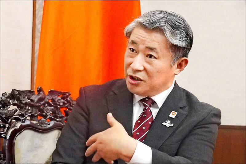 中国驻大阪总领事薛剑。（美联社）

