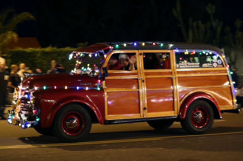 在美国用彩灯装饰汽车可能会带来麻烦。（路透社）