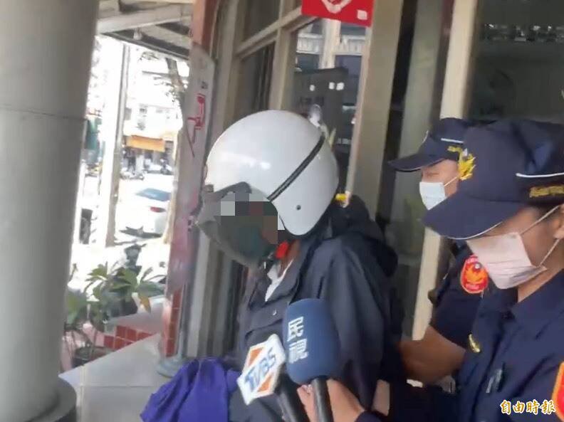 警方将陈男移送法办。（记者陈文婵摄）