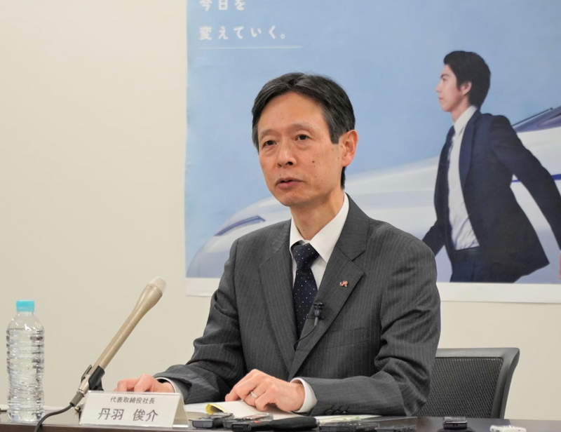 JR东海社长丹羽俊介。（图翻摄自X平台）