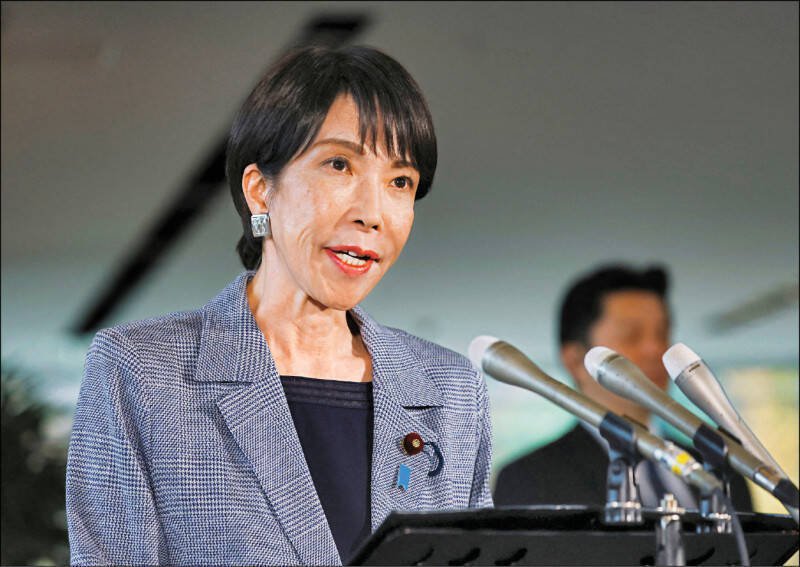 日本首相高市早苗。（路透）