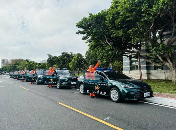 海巡署2年增添、汰换注入523辆新车。（记者邱俊福翻摄）