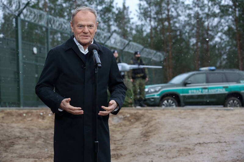 波兰总理图斯克说，他认为俄乌和平近在眼前。（欧新社资料照）