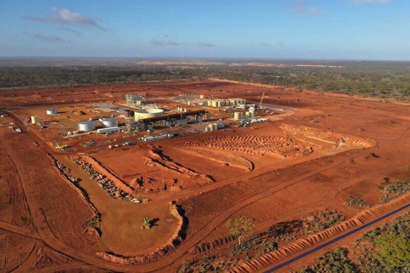 图为莱纳斯位于澳洲的稀土加工厂。（彭博资料照）