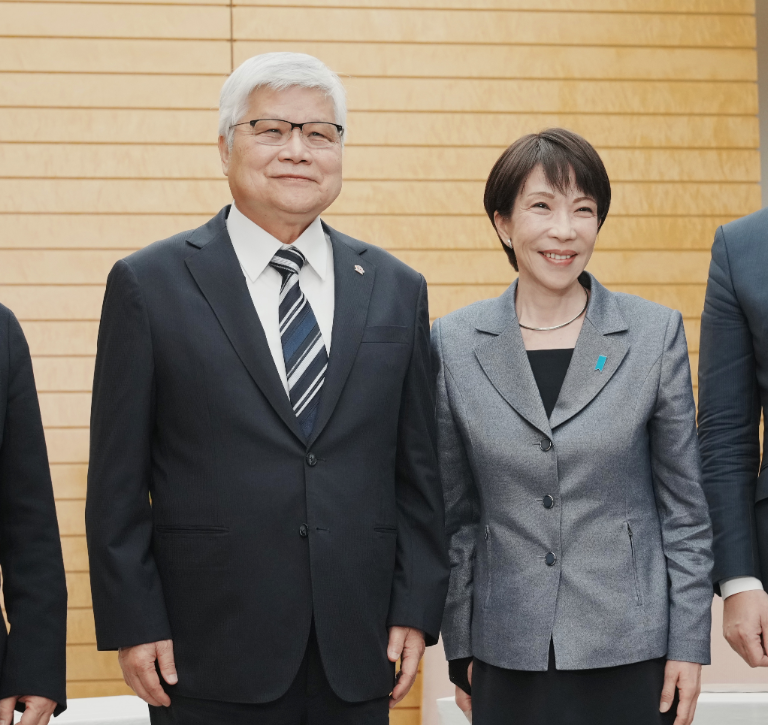 高市早苗5日与魏哲家会晤。（欧新社）