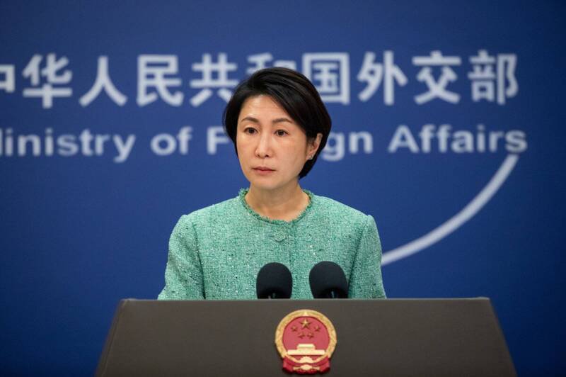 中国外交部发言人毛宁,资料照。(欧新社) 中国外交部发言人毛宁,资料照。(欧新社)