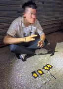 男子ATM前鬼祟遭锁定 警放让他离去抽「丧尸烟弹」逮正著