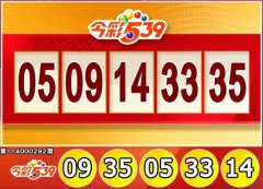 12/3 今彩539、3星彩、4星彩奖号出炉啦