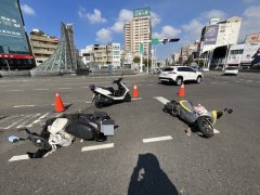 礼让救护车遭追撞 高雄女骑士受伤