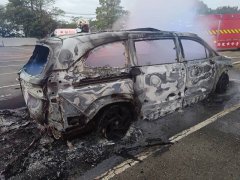 惊悚！公墓停车场轿车烧成骨架 台中9天内第3起酿2死1伤