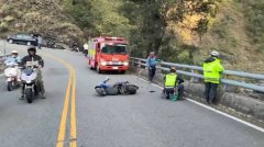 屏东雾台84岁嬷骑机车自撞  坠入30公尺深桥下不治