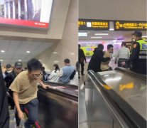 北车怪客大闹！ 超勇「黑衣男」路过擒抱压制影片曝 本人发声了