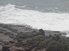 贡寮龙洞1钓客遭大浪卷走！ 入夜昏暗搜救暂停