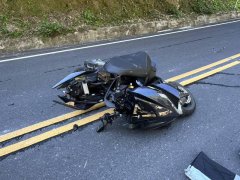 东华男大生骑车上武岭途中撞中横护栏  坠落边坡送医不治