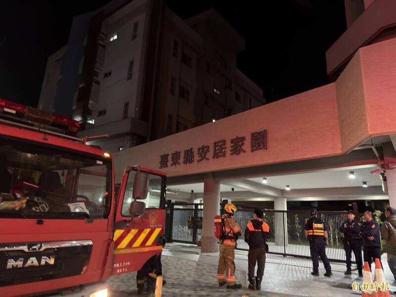 社宅传出火警，所幸未有明显灾损亦未有伤亡。（记者刘人玮摄）