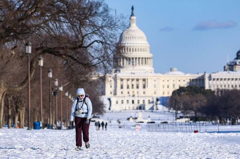 冬季风暴持续席卷美国。（彭博）