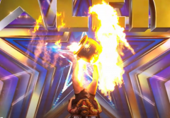 台湾女孩杨立微登《英国达人秀》玩火！评审表情成大亮点