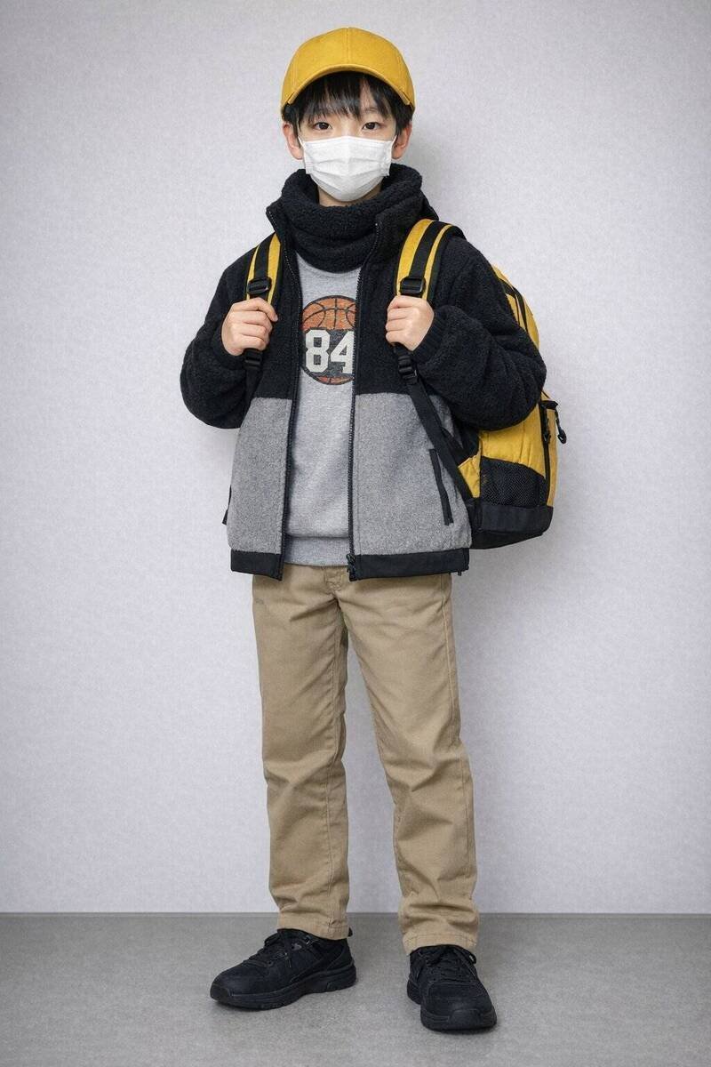 警方公布的安达结希失踪当天模拟穿著图。（图撷自「@mokkougenta」X帐号）