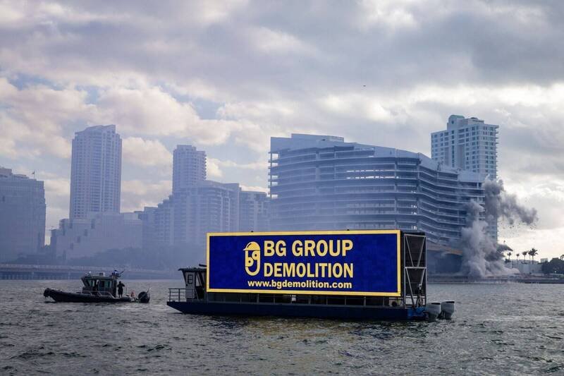 迈阿密文华东方从右侧开始爆破。（彭博）