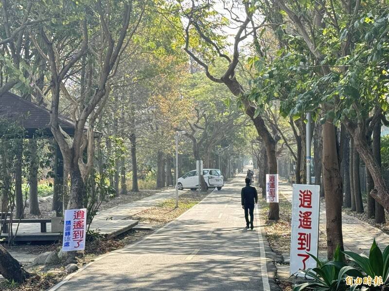 台中市神冈区潭雅神绿园道停车场，一名3月被通报失踪女子陈尸车内。（记者欧素美摄）