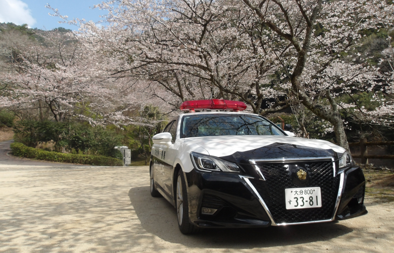 日本大分县18岁少女于3月2日失踪，警方查出是58岁男子涉嫌杀人弃尸。大分县警车示意图。（图撷自大分县警察X帐号）