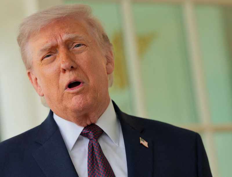 美国总统川普自称是史上对中国最强硬的人。（路透）