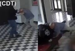 歹徒持枪闯美高中！校长飞扑制伏枪手中弹 英勇画面曝光