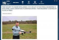 降低对中国供应链依赖 捷克开发新无人机仿鸟群飞行